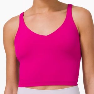 lulu lemon pink align tank top never worn with tags